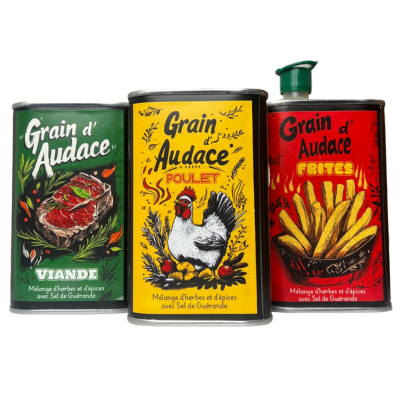 Group phot of spice blends - Grain d'Audace